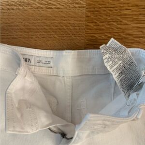 Zara Crisp White Jeans